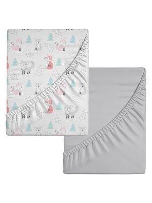 Mish Mash Baby® - Mish Mash - Fitted Flannel Crib Sheets (2 Pack)