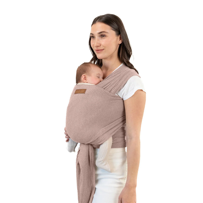 Moby® - Moby Waffle Knit Baby Wrap – Sandstone | Soft, Breathable Carrier for Newborns