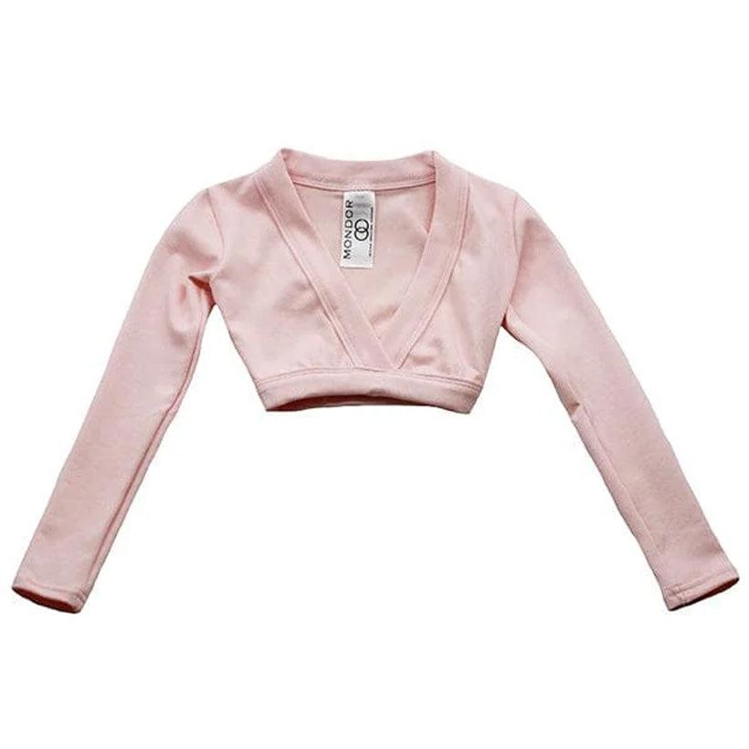 Mondor® - Mondor Long Sleeve Wrap Top 01642 - True Pink