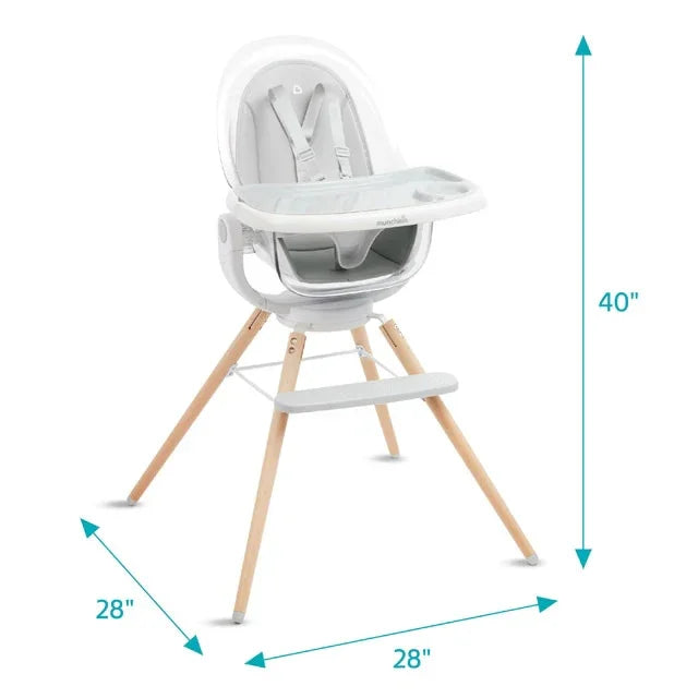 Munchkin® - 360° Cloud High Chair – Clear Seat with 360° Swivel | Munchkin Canada