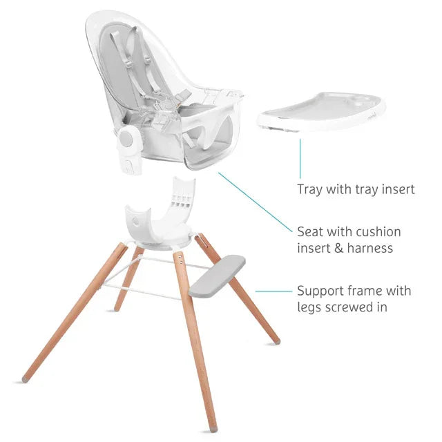 Munchkin® - 360° Cloud High Chair – Clear Seat with 360° Swivel | Munchkin Canada