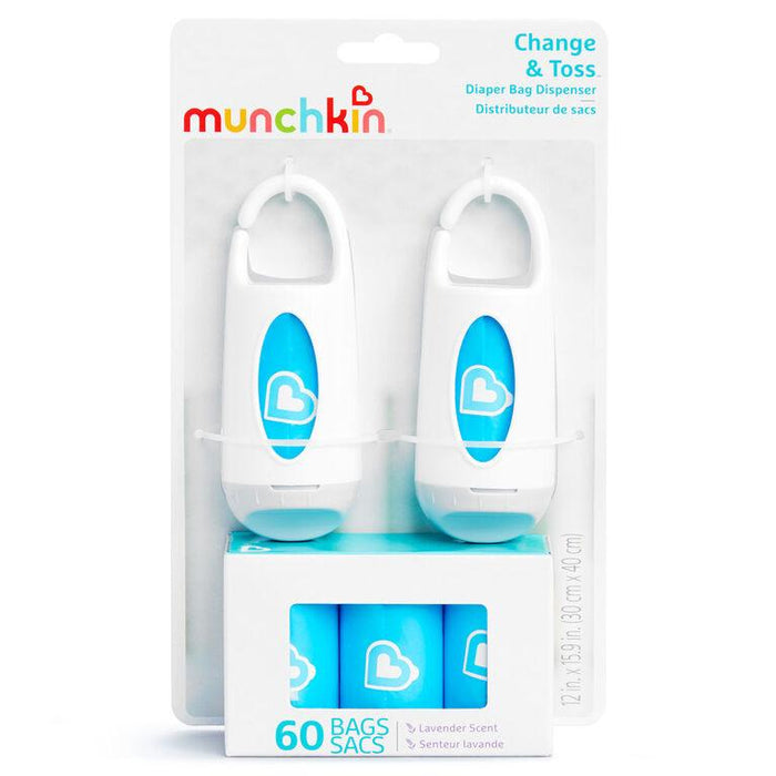 Munchkin® - Munchkin Change and Toss Diaper Bag Dispenser - with 5 diaper bag rolls