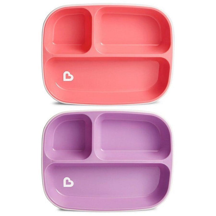 Munchkin® - Munchkin Splash Divided Baby Plate Set - Pack of 2