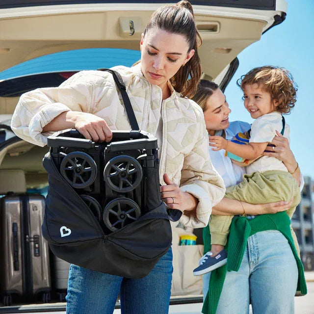 Munchkin® - Sparrow™ Ultra Compact Stroller – Black | Lightweight and Travel-Ready