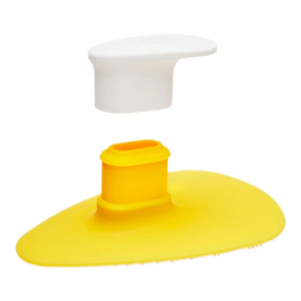 Brosse de bain en silicone Munchkin® Squeeze & Scrub avec distributeur de savon