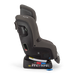 Nuna Rava convertible car seat in gray shown in a side profile against a plain background.