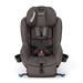Nuna Rava convertible car seat in gray fabric shown upright with harness and cup holders visible.