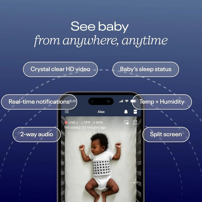 Nanit - Nanit Pro Smart Baby Monitor, Nanit Pro Camera, Wall Mount - White