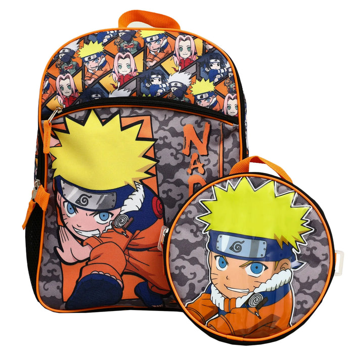 Ensemble de 5 pièces Naruto® sac à dos et sac à déjeuner pour enfants