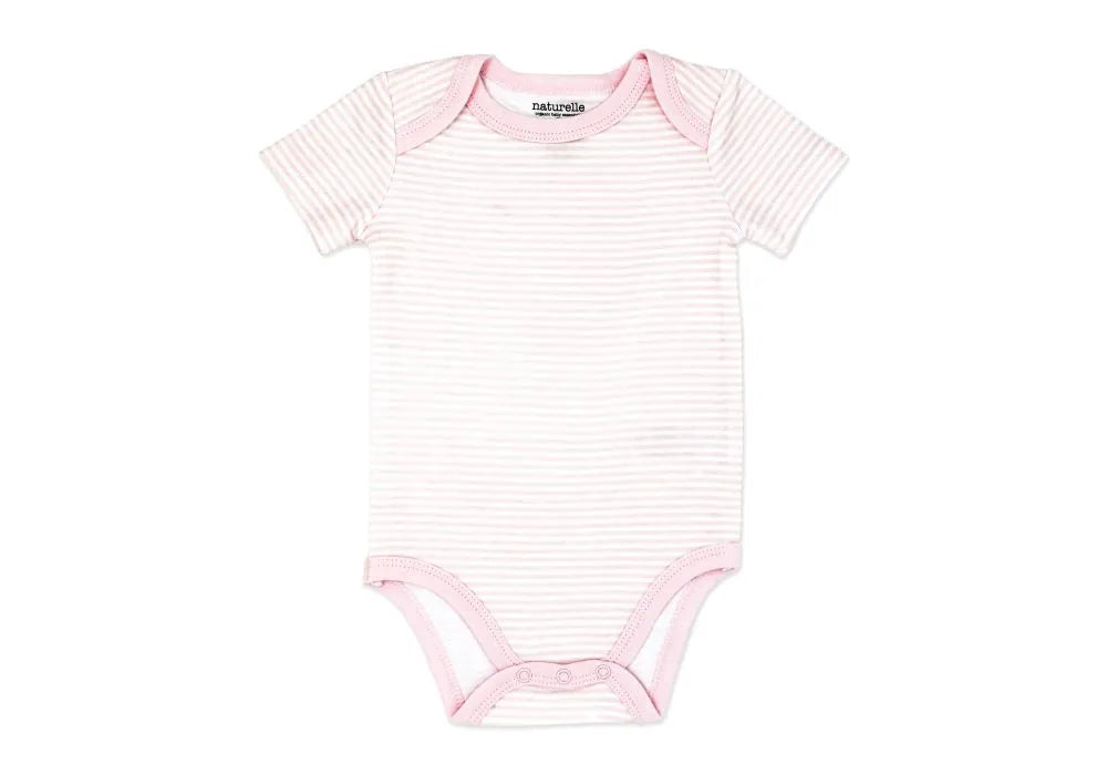 Naturelle 4 Pack Short Sleeve Bodysuit | Preemie to 12m