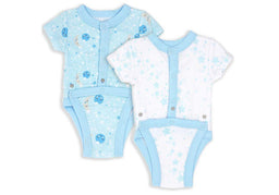 Necessities By Tendertyme - 2-Pack Diaper Vest With Full Body Snaps | 100% Cotton | Preemie - 6 Months