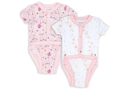 Necessities By Tendertyme - 2-Pack Diaper Vest With Full Body Snaps | 100% Cotton | Preemie - 6 Months