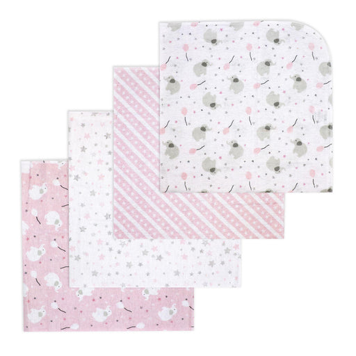 Necessities By Tendertyme - Necessities By Tendertym 4 Pack Flannel Receiving Blankets