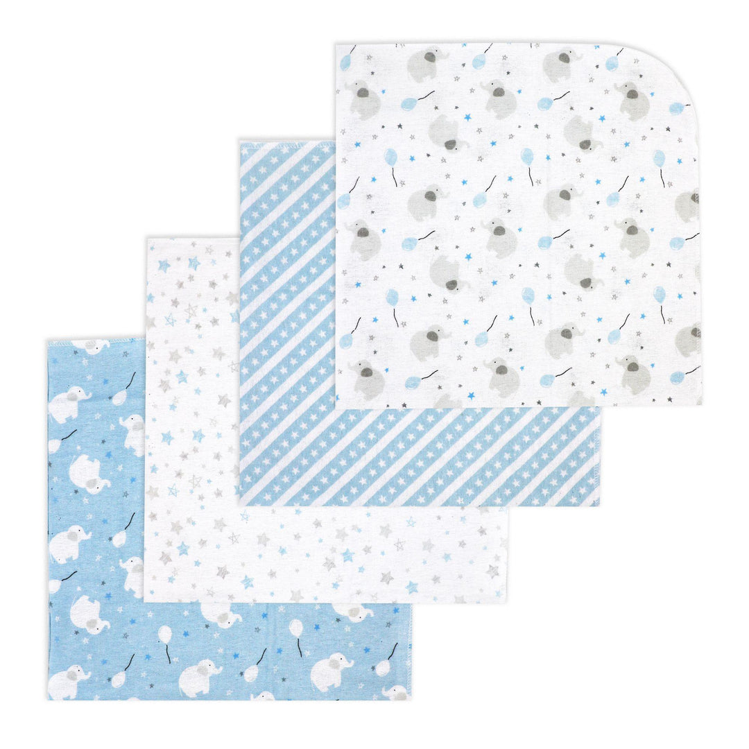 Necessities By Tendertyme - Necessities By Tendertym 4 Pack Flannel Receiving Blankets