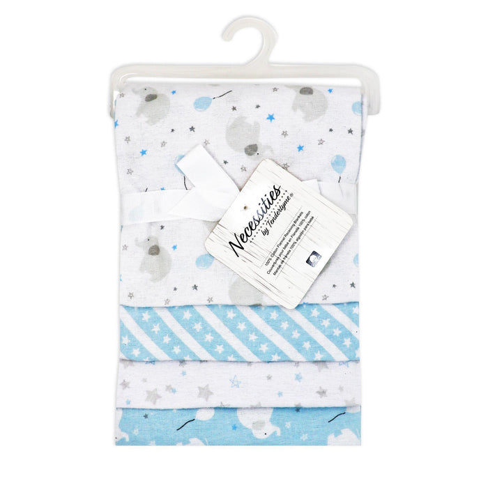 Necessities By Tendertyme - Necessities By Tendertym 4 Pack Flannel Receiving Blankets
