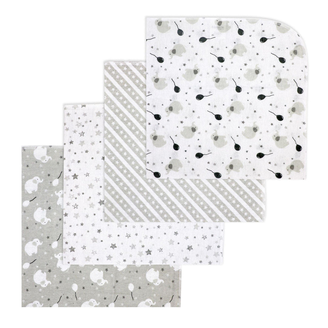 Necessities By Tendertyme - Necessities By Tendertym 4 Pack Flannel Receiving Blankets