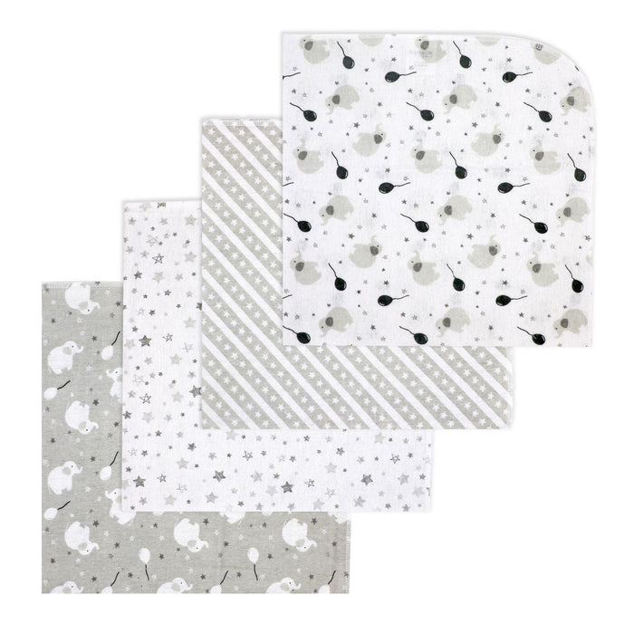 Necessities By Tendertyme - Necessities By Tendertym 4 Pack Flannel Receiving Blankets