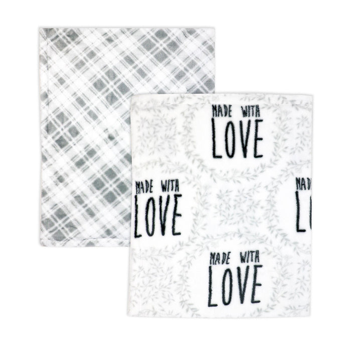 Necessities By Tendertyme - Necessities By Tendertyme 2 Pack Fleece Baby Blanket - Made With Love