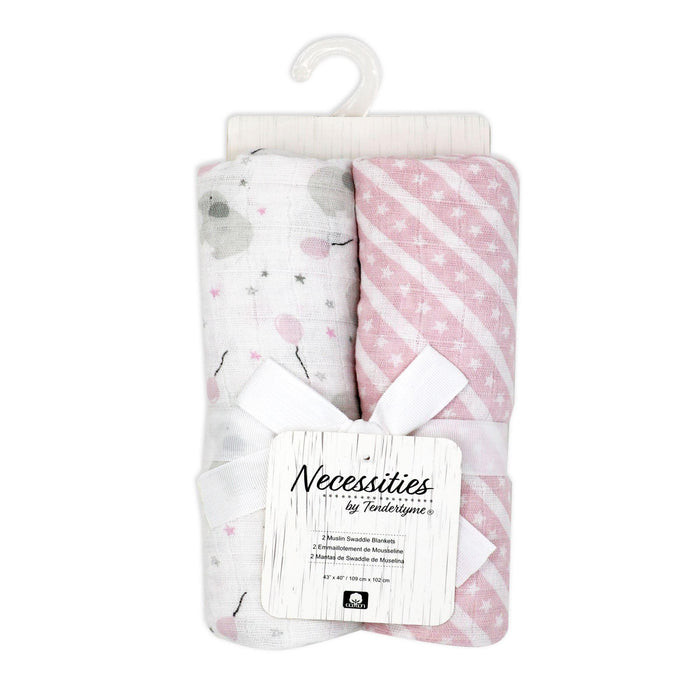 Necessities By Tendertyme - Necessities By Tendertyme 2 Pack Muslin Swaddle Blankets