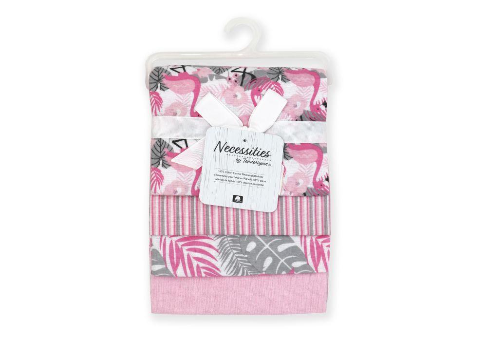 Necessities By Tendertyme - Necessities By Tendertyme 4 Pack Flannel Receiving Blankets