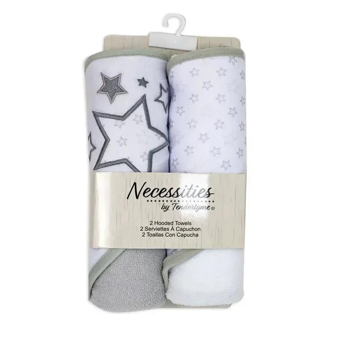 Necessities By Tendertyme - Necessities By Tendertyme Baby Star Hooded Towels - 2 Pack