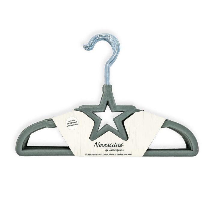 Necessities By Tendertyme - Necessities By Tendertyme Design Baby Hangers - 10 Pack