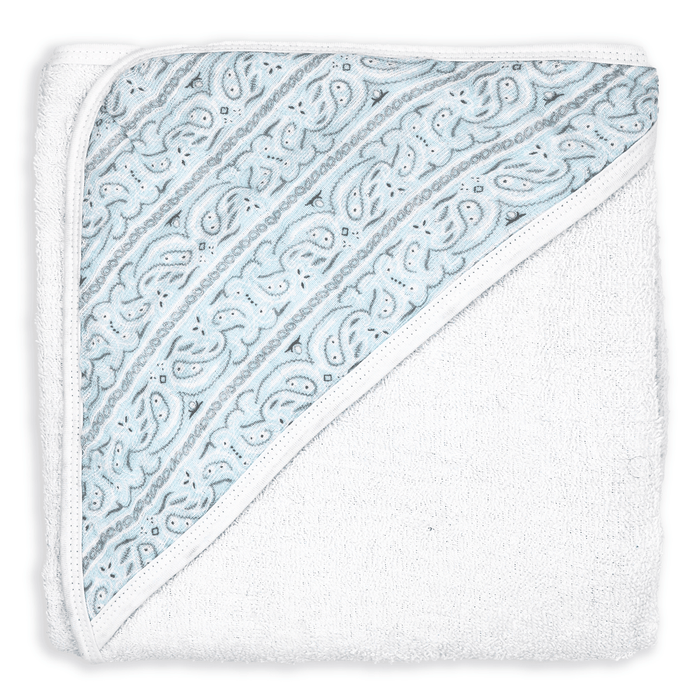 Necessities By Tendertyme - Necessities By Tendertyme Paisley Muslin Lined Hooded Towel
