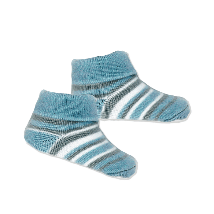 Necessities By Tendertyme - Necessities By Tendertyme Striped Knit Hat and Bootie Set