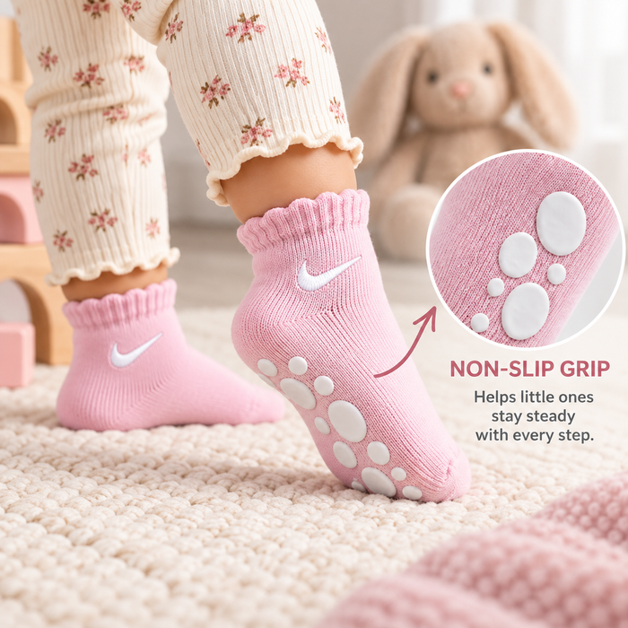 Lot de 3 paires de chaussettes antidérapantes pour bébé Nike® | tailles 6M–24M