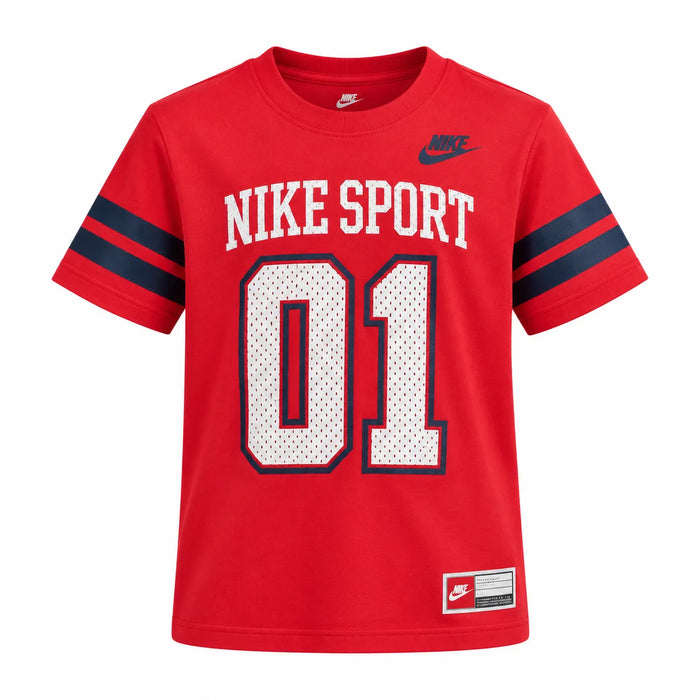 Nike Halftime Short-Sleeve Tee – University Red (4 to 7)