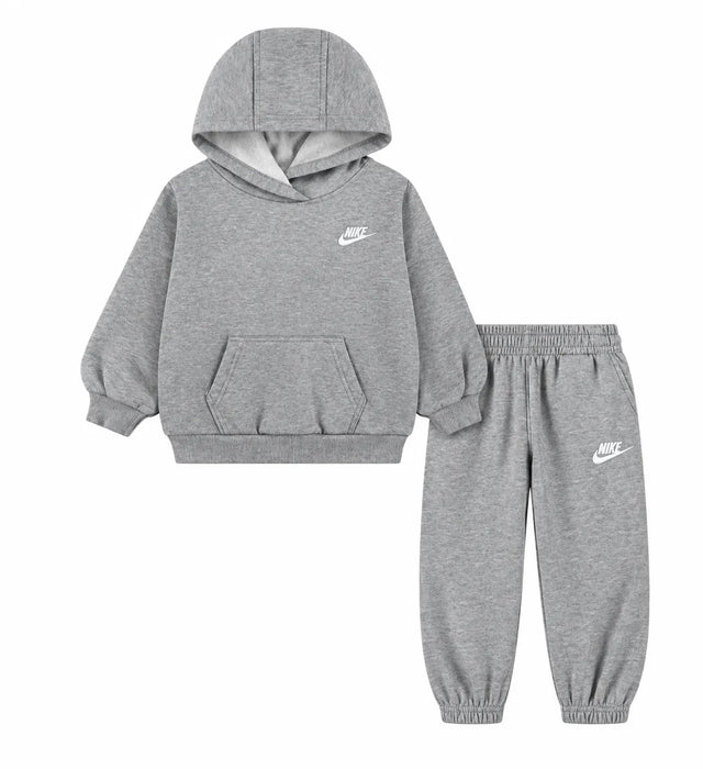 Nike Club Fleece Oversized Hoodie & Pants Set – Dark Grey Heat (2T to 4T)