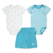 Nike® - Nike® Infant 3-Piece Bodysuit Set – Dusty Cactus