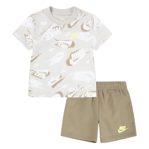 Nike® - Nike® Kids' On The Move AOP Set – Beige