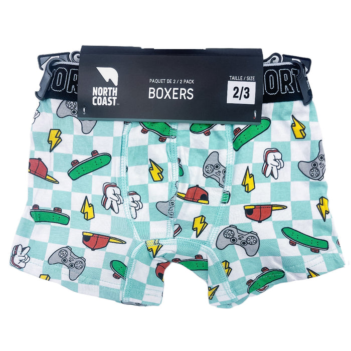 North Coast - North Coast Boys’ Boxer Briefs – 2 Pack (Sizes 3–7 Years)