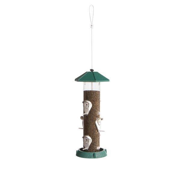 North States Pet - North States Pet 2 in 1 Hingedport Birdfeeder 6Perch Green