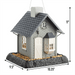 North States Pet - North States Pet Bayside Cottage Birdfeeder Grey