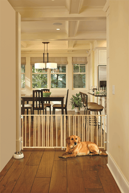 North States Pet - North States Pet Extra Wide Swing Pet Gate Natural