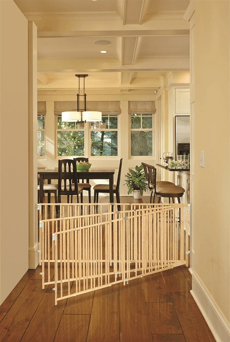 North States Pet - North States Pet Extra Wide Swing Pet Gate Natural