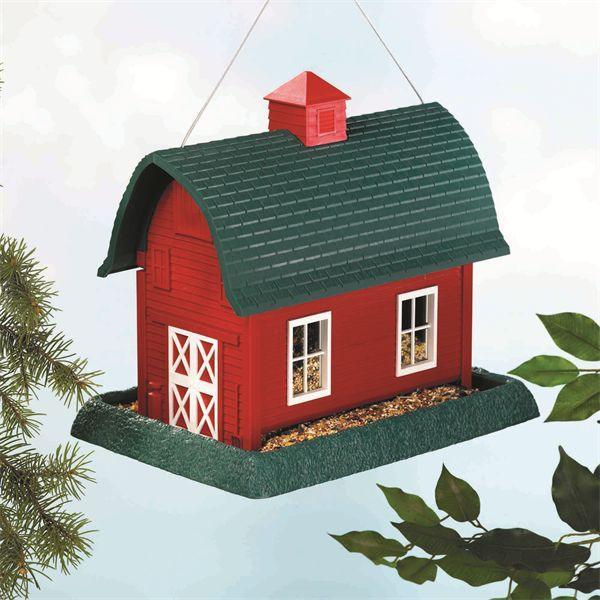 North States Pet - North States Pet Large Barn Birdfeeder Red