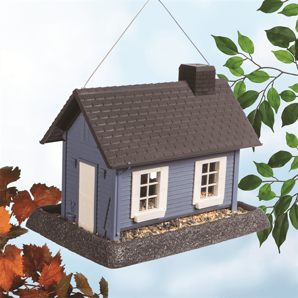 North States Pet - North States Pet Large Cottage Birdfeeder Blue