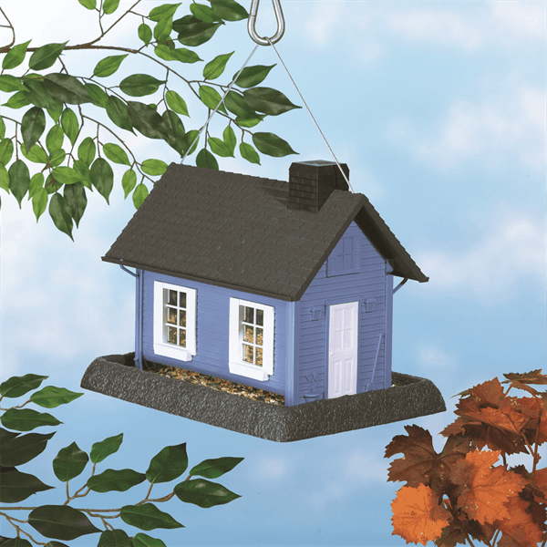 North States Pet - North States Pet Large Cottage Birdfeeder Blue