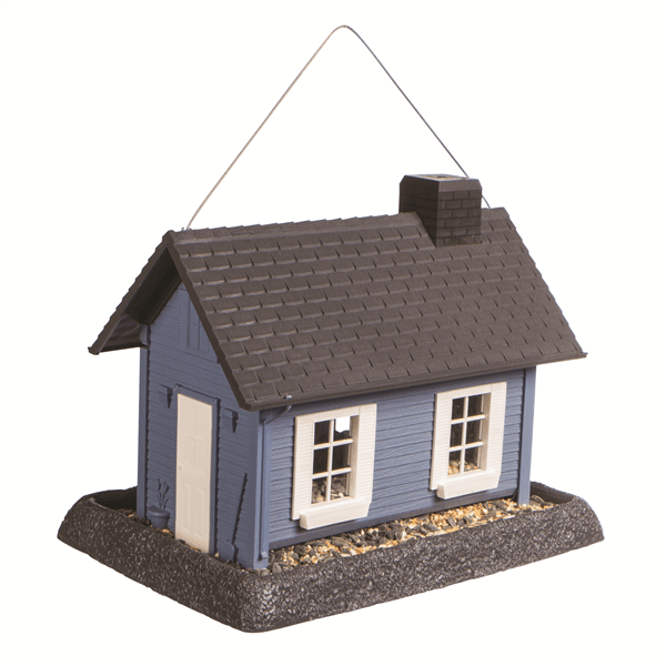 North States Pet - North States Pet Large Cottage Birdfeeder Blue