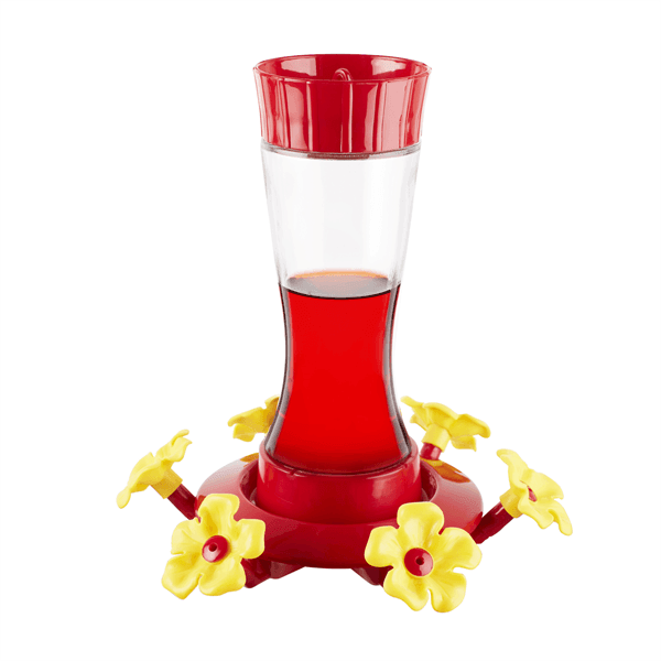North States Pet - North States Pet Nature's Yard Hour Glass 20 oz. Hummingbird Feeder Red/Yellow