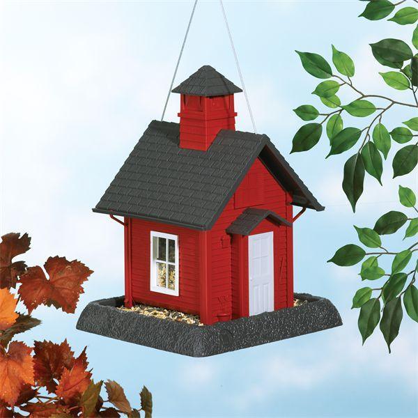 North States Pet - North States Pet School House Birdfeeder Red