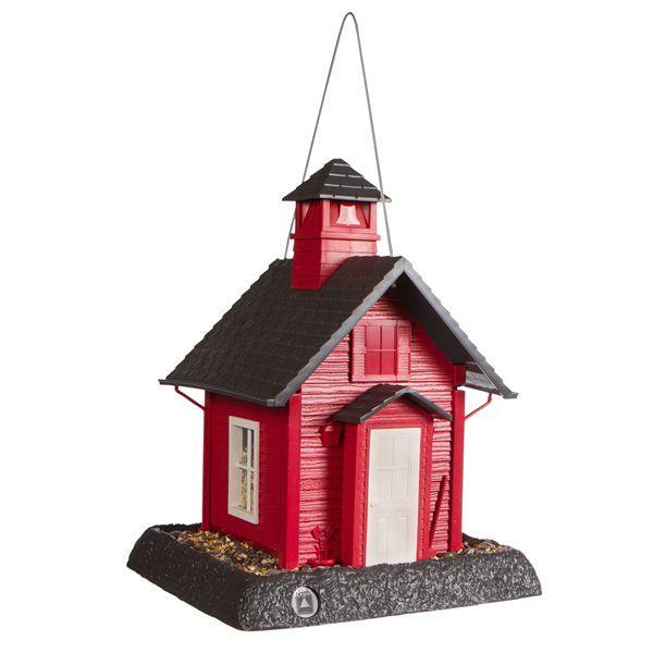 North States Pet - North States Pet School House Birdfeeder Red