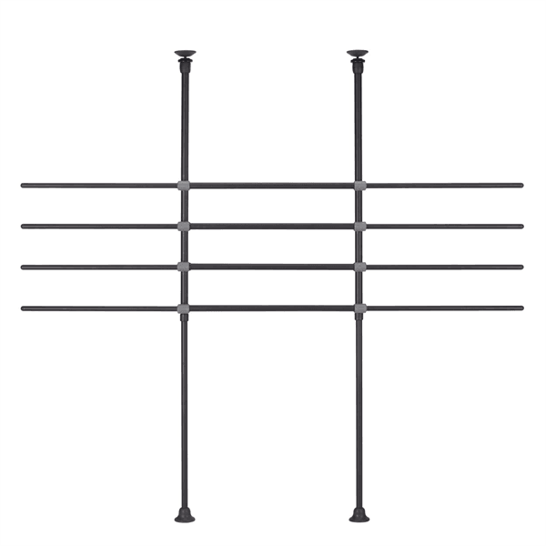 North States Pet - North States Pet Tall Adjustable Vehicle Barrier Black