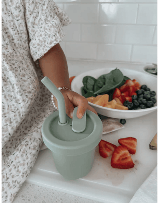 noüka - noüka Baby Silicone Straw Cup 6oz