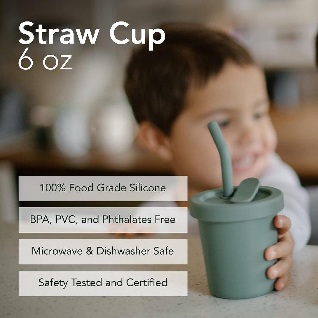 noüka - noüka Baby Silicone Straw Cup 6oz
