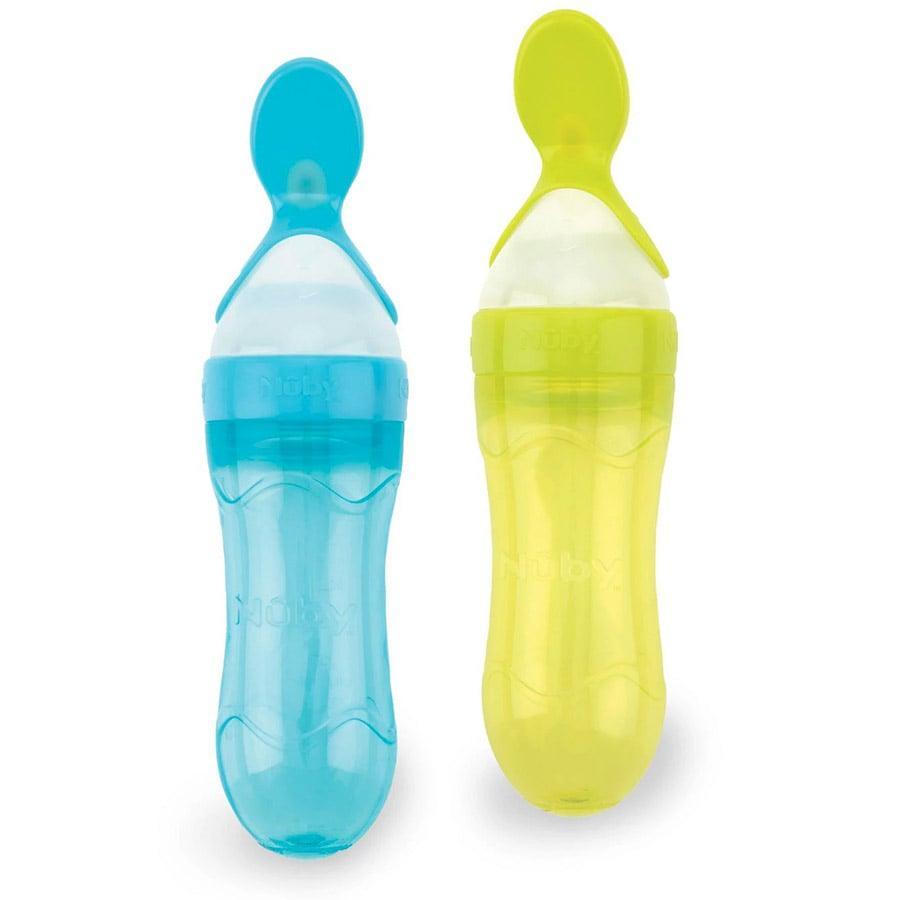 Nuby® - Nuby 2 Stage Silicone Squeeze Spoon Feeder