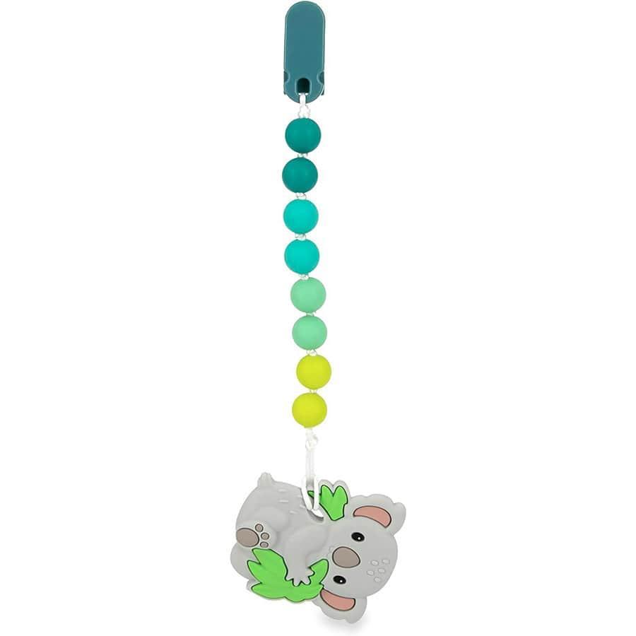 Nuby® - Nuby All Silicone Teether with Silicone Pacifinder with Clip